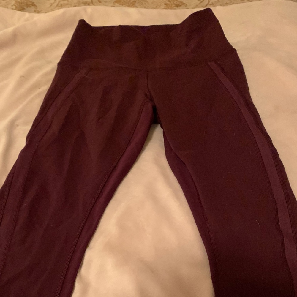 Maroon lululemon leggings